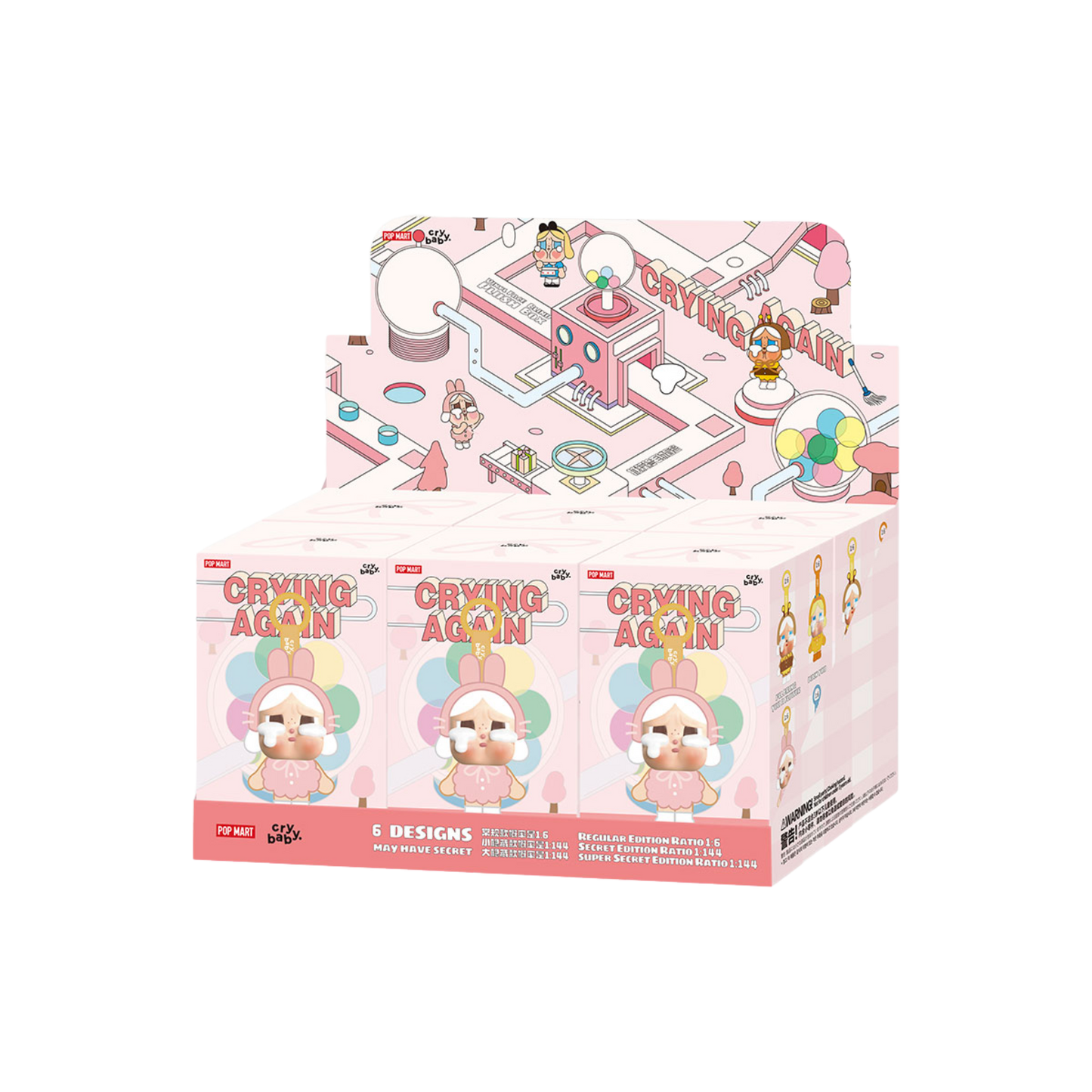 POP MART Crybaby Crying Again – Sealed Full Set 6pcs