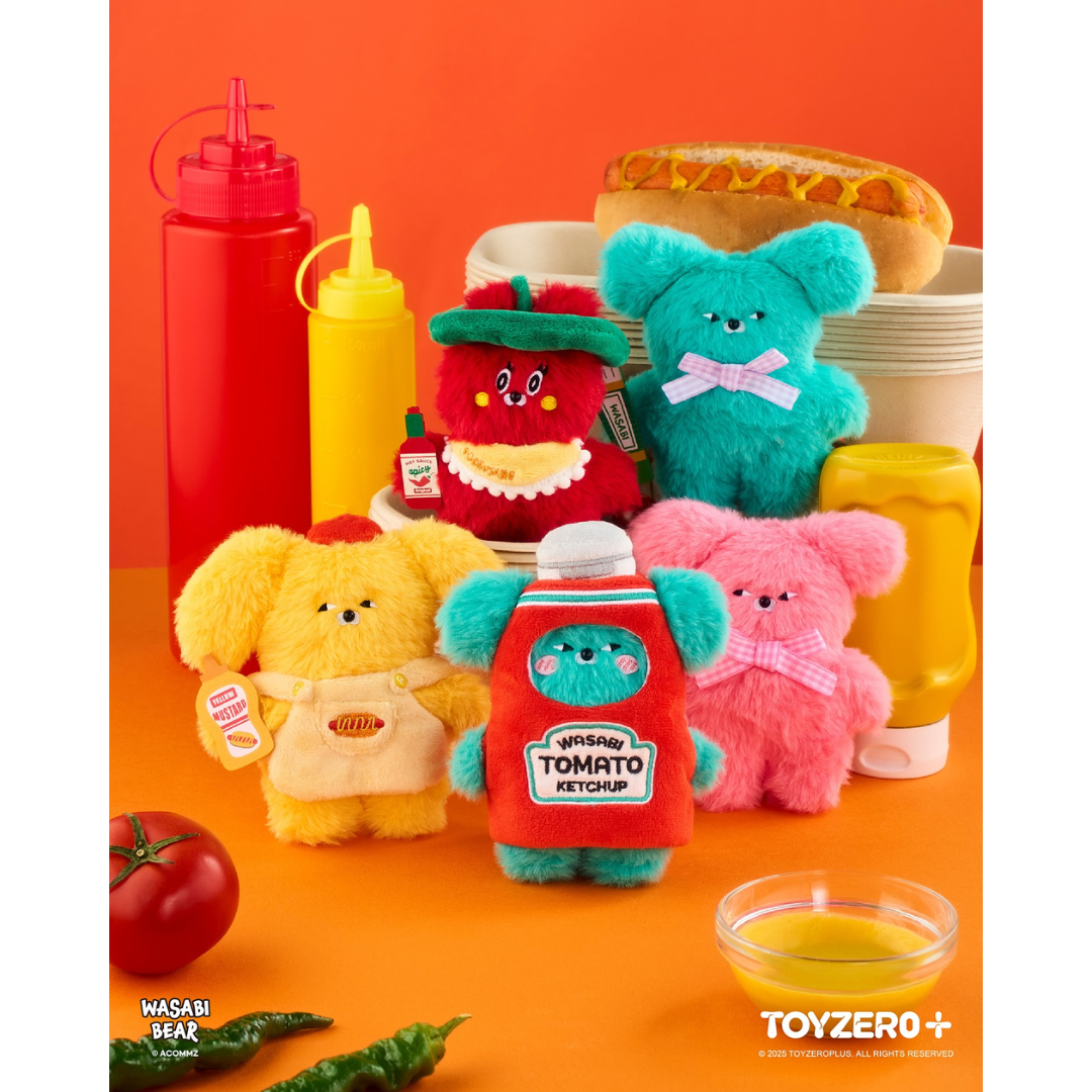 WASABI BEAR Flavor Series Plush Keychain Blind Box