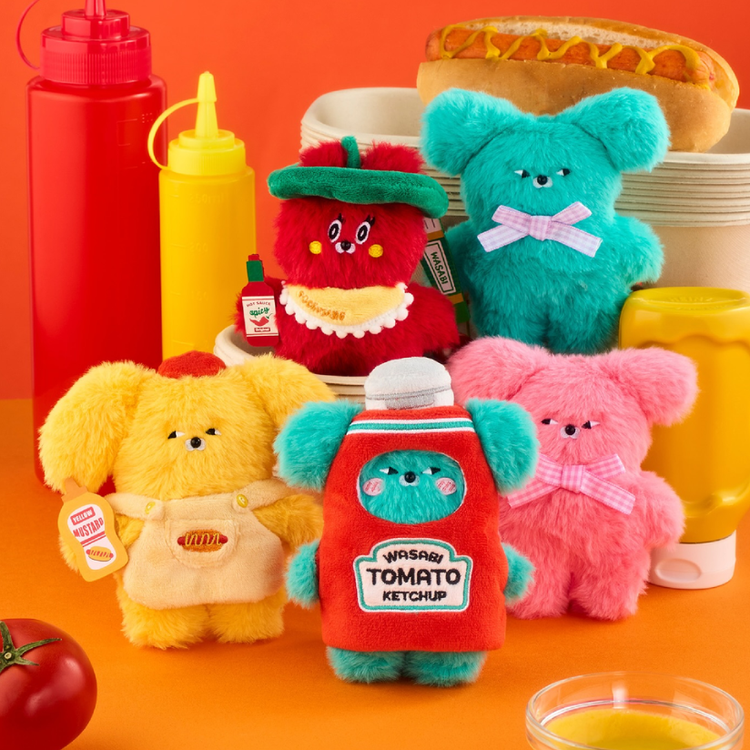 WASABI BEAR Flavor Series Plush Keychain Blind Box