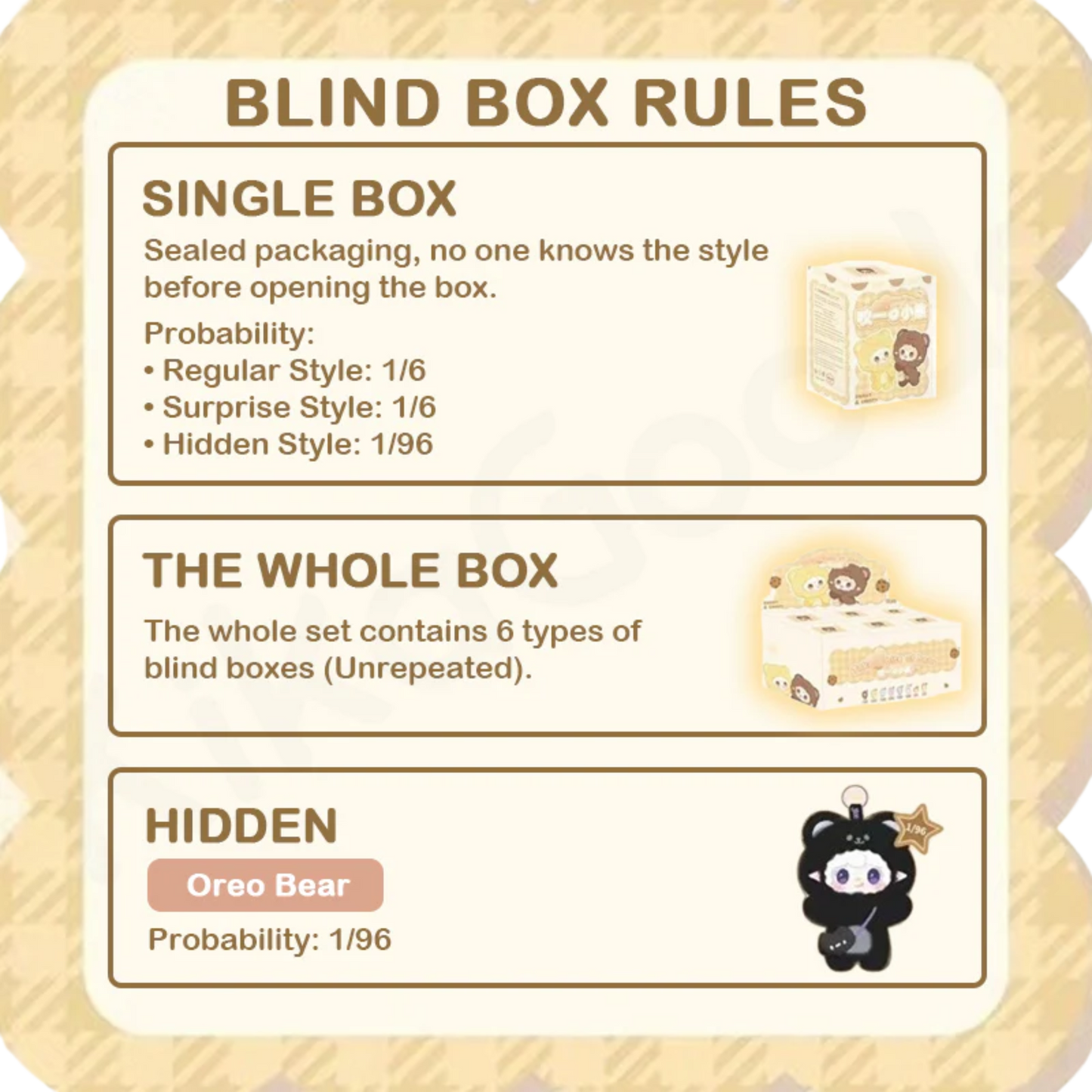 YALLI YOOKI V4 Take A Bite Of Bear Plush Blind Box