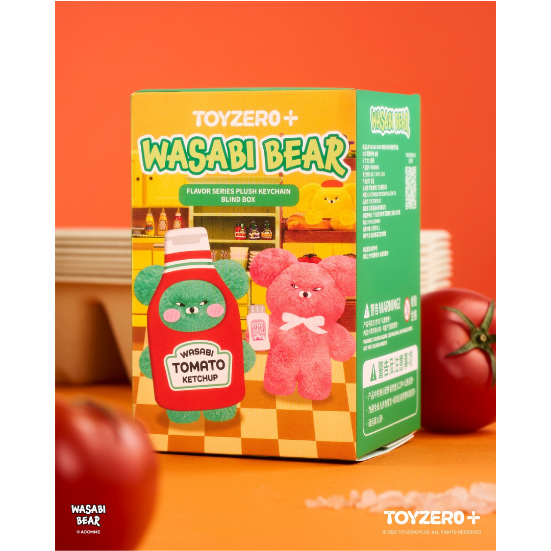 WASABI BEAR Flavor Series Plush Keychain Blind Box