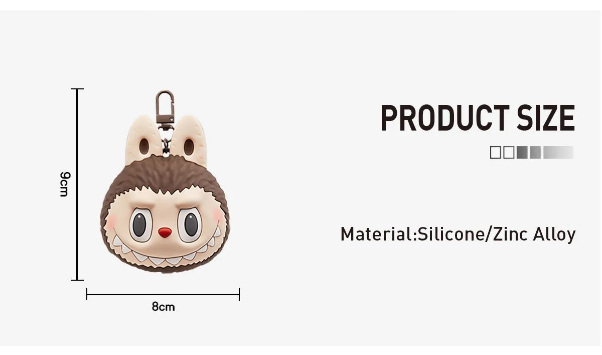 POP MART LABUBU Originals Brown Silicone Earphone Bag