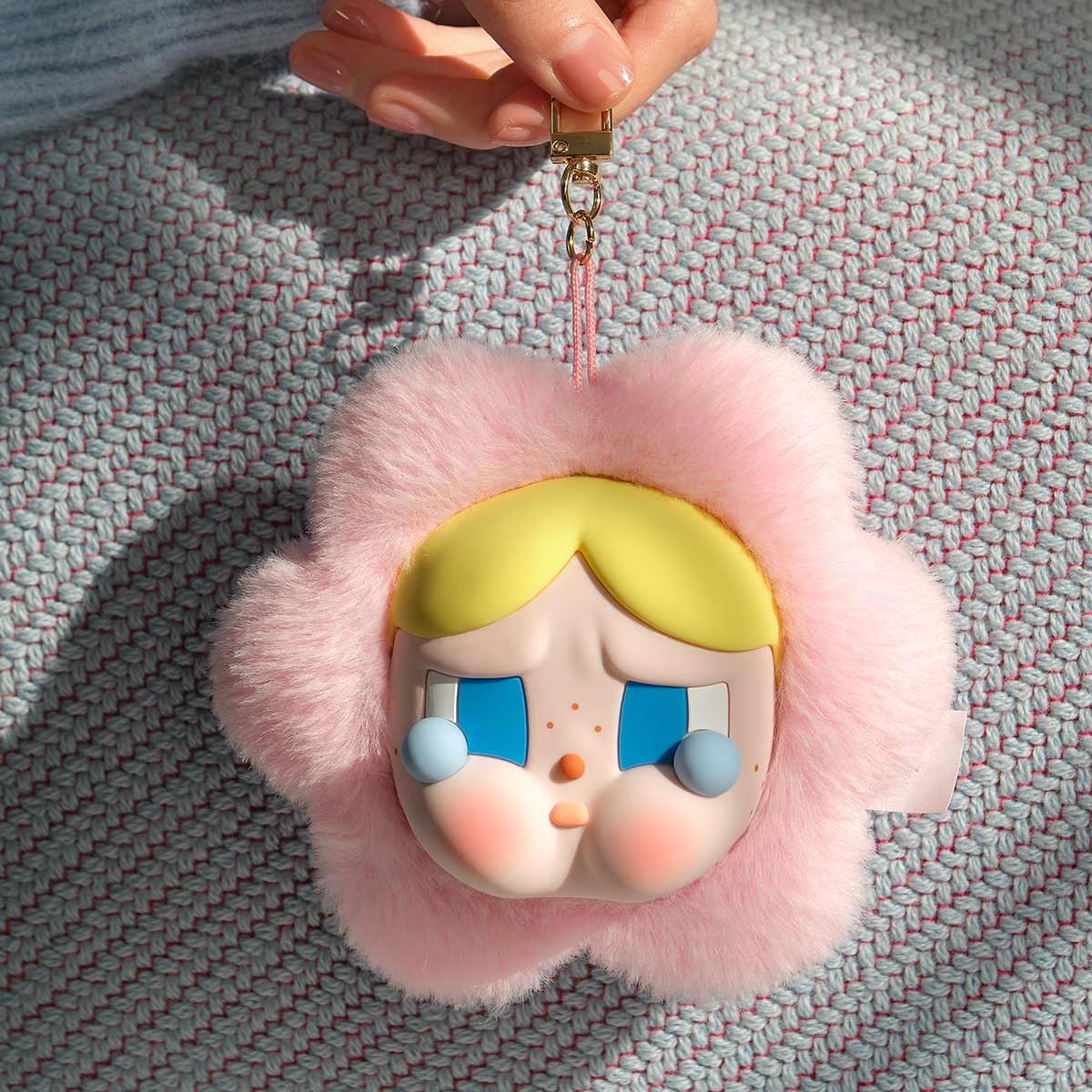 POPMART: CRYBABY Sad Club Series-Silicone Plush Earphone Bag