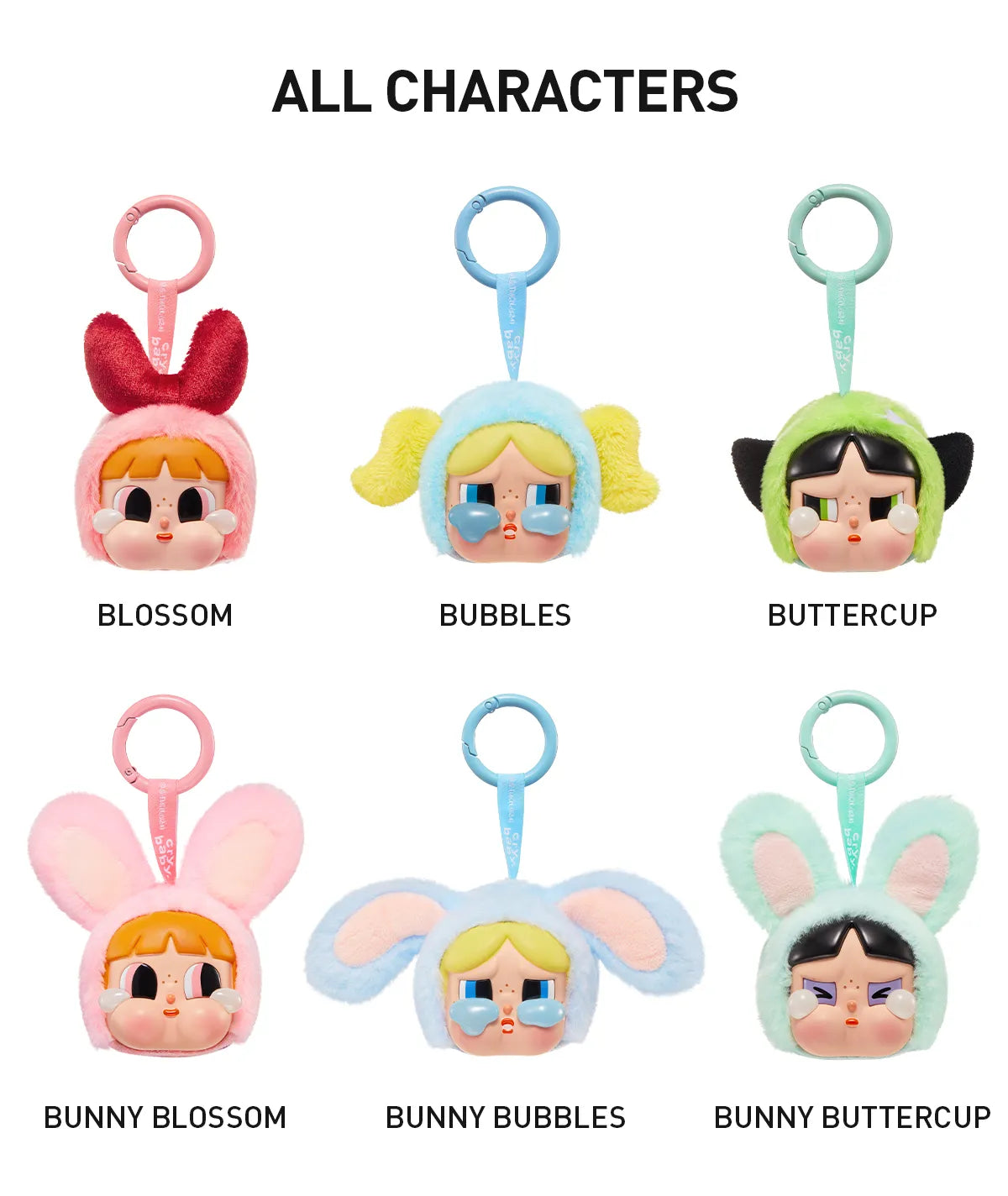 Crybaby × The Powerpuff Girls Vinyl Plush Pendant Blind Box