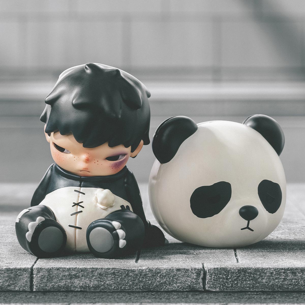 POP MART Hirono Doll Panda Figure