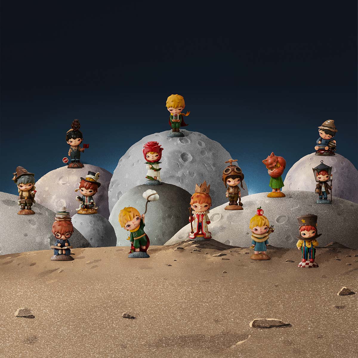 Hirono×Le Petit Prince Figures