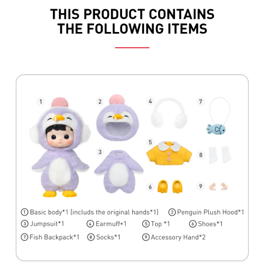 POPMART: HACIPUPU Penguin 1/8 Action Figure