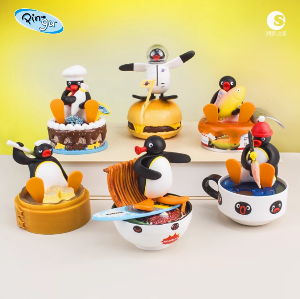 1983 Pingu fun! fun! Ski Blind Box