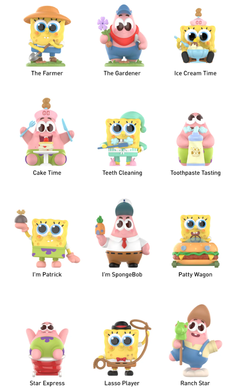 POPMART: SpongeBob Best Friends Series Figures
