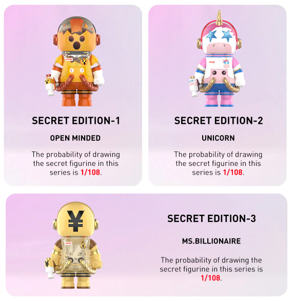 MEGA SPACE MOLLY 100% × emoji™ Blind Box