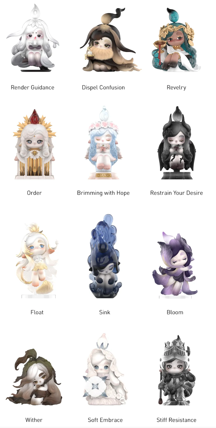 POPMART CHAKA Candle Whisper Series Figures