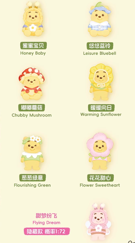 MINISO Disney Winnie the Pooh Touching Garden Series Blind Bag
