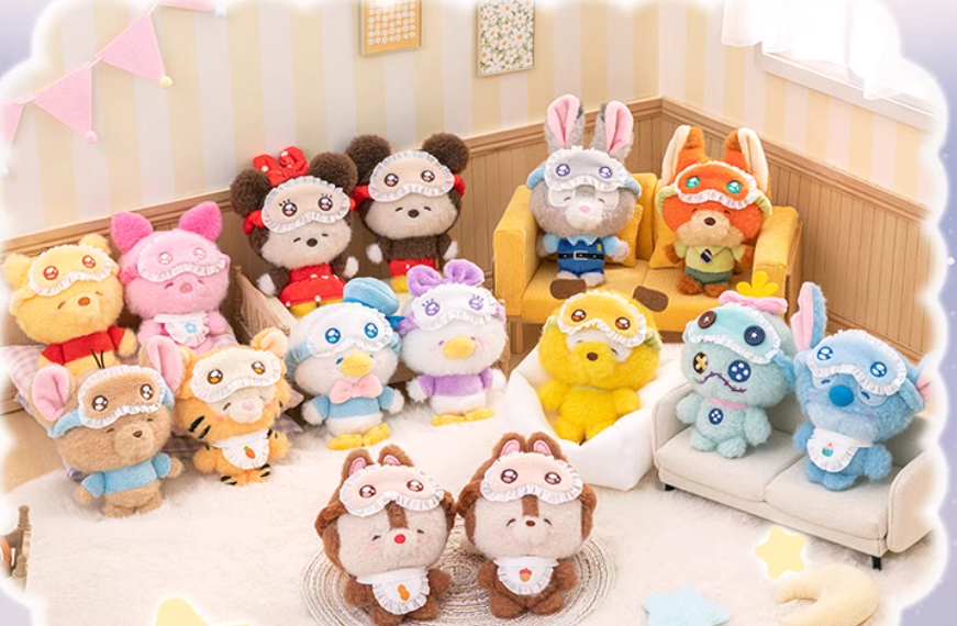 TOPTOY Disney Squinting Sleepwear Series Plush Pendant Blind Box