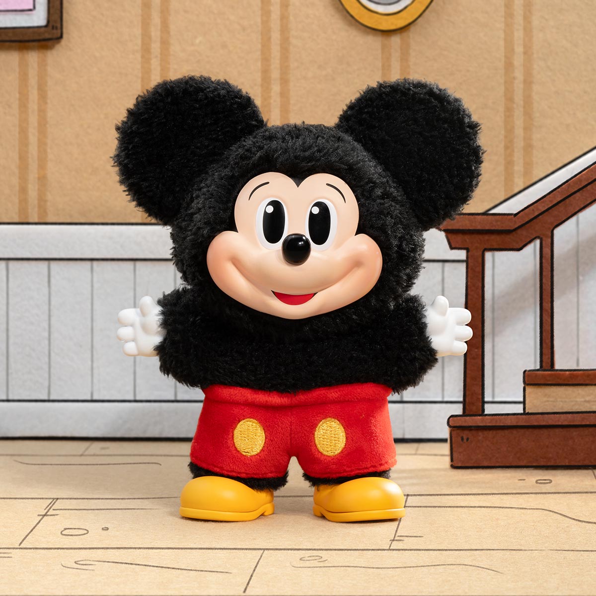 POPMART Mickey Family Cute Together Keychain Blind Box