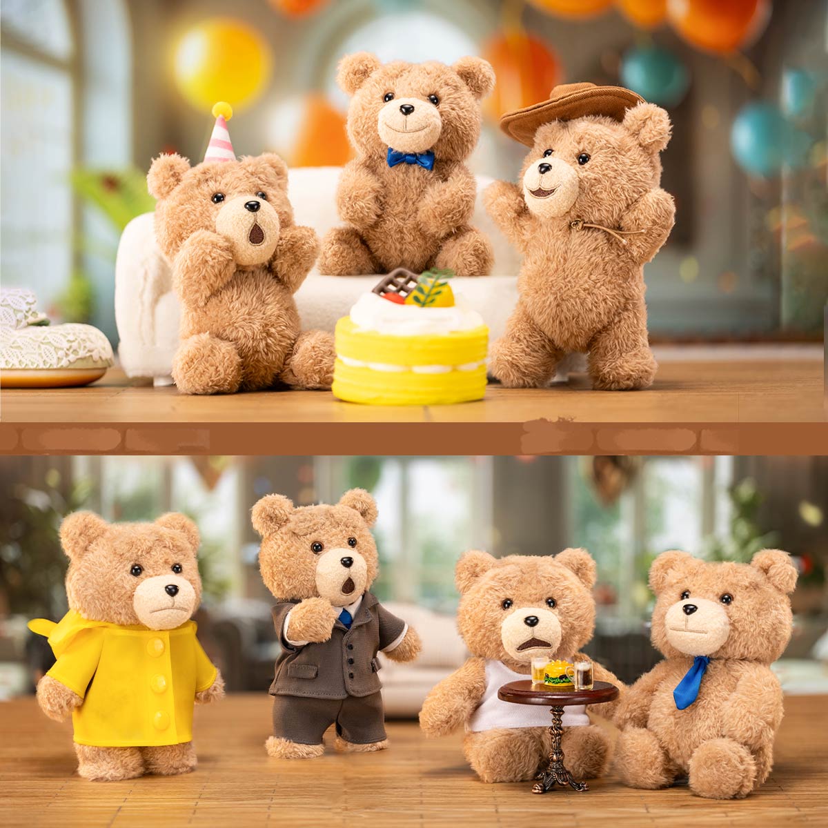 Ted2 Teddy Bear Action Plush Pendant Blind Box