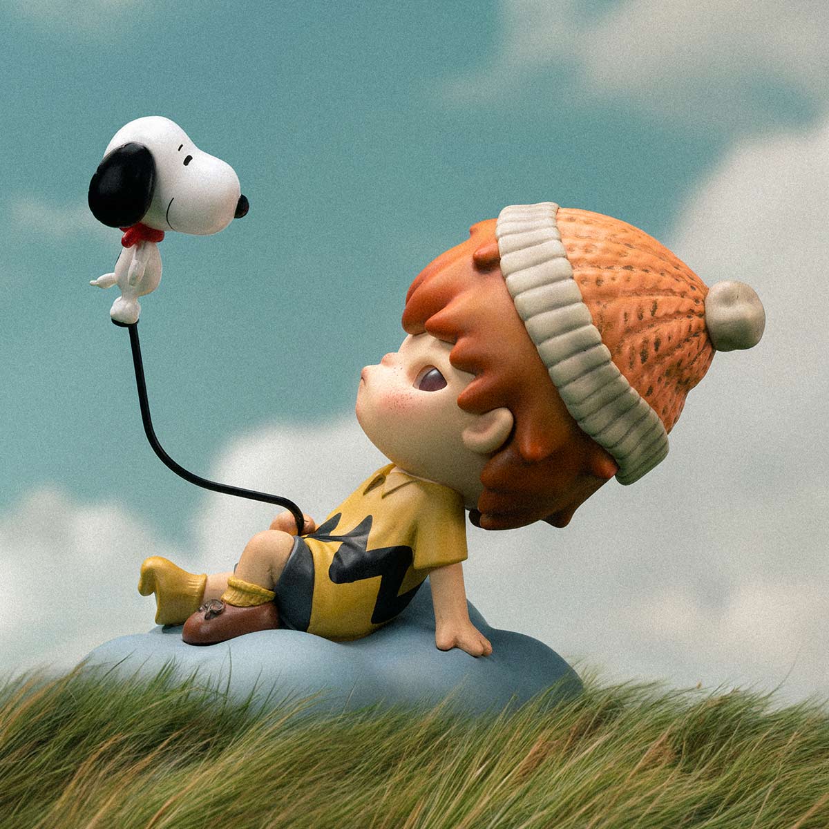 POPMART Hirono × Snoopy Figure