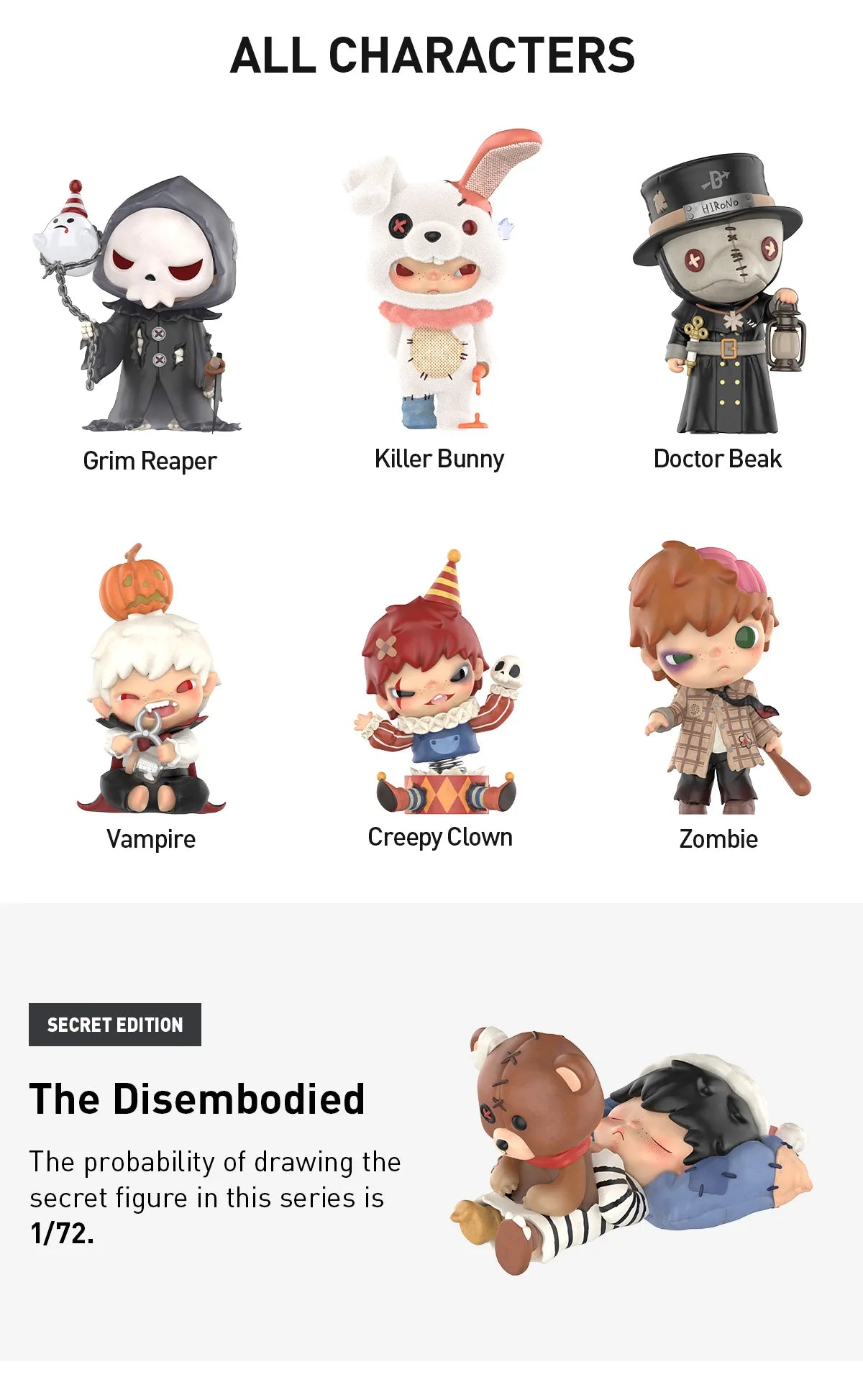 Hirono Monsters' Carnival Series Figures Blind Box