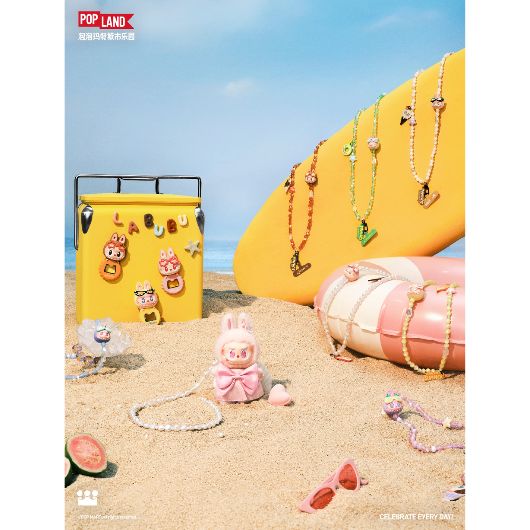 THE MONSTERS Mokoko Jumping into Summer Vinyl Plush Pendant