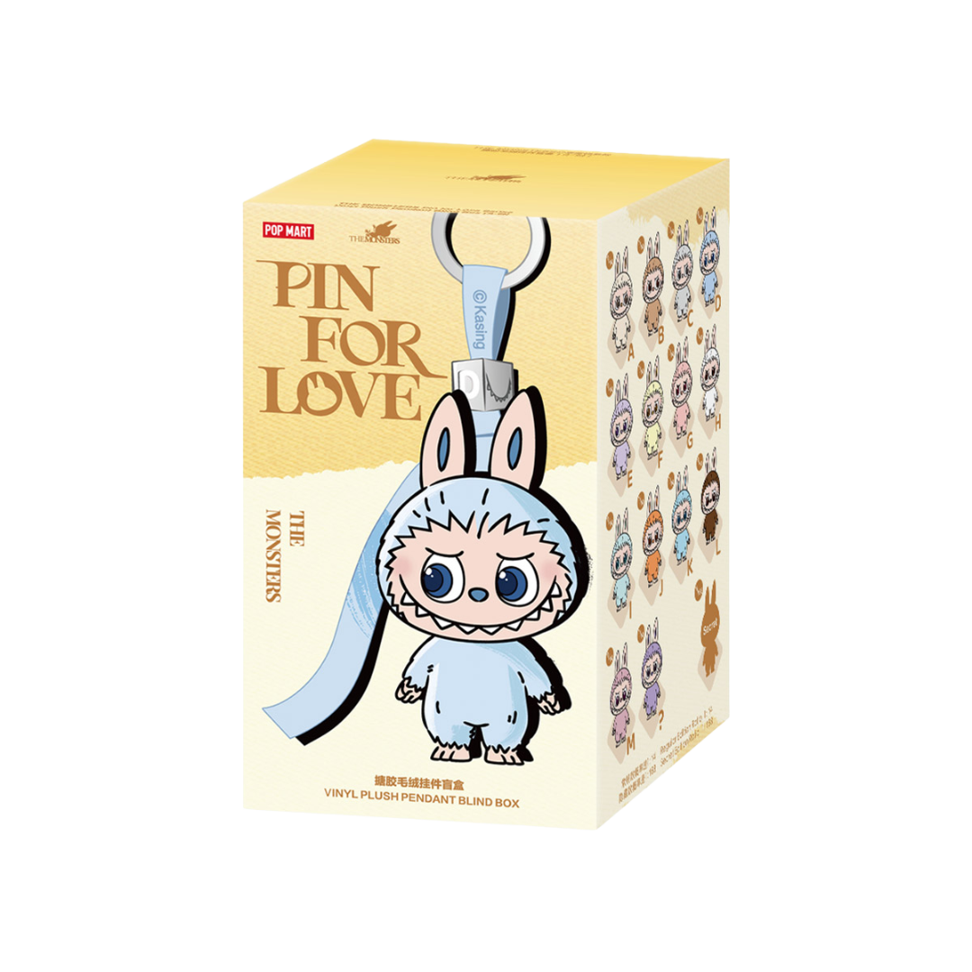 THE MONSTERS Pin for Love Series-Vinyl Plush Pendant Blind Box (A-M)