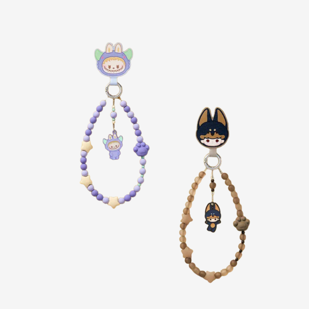 POPMART: POP BEAN Pajamas Party mobile phone chain
