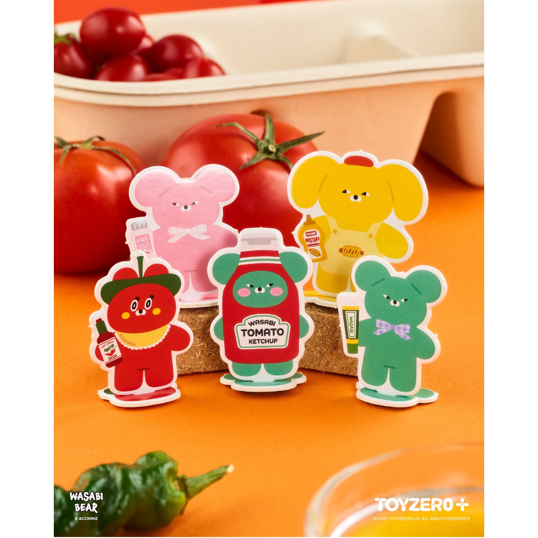 WASABI BEAR Flavor Series Plush Keychain Blind Box