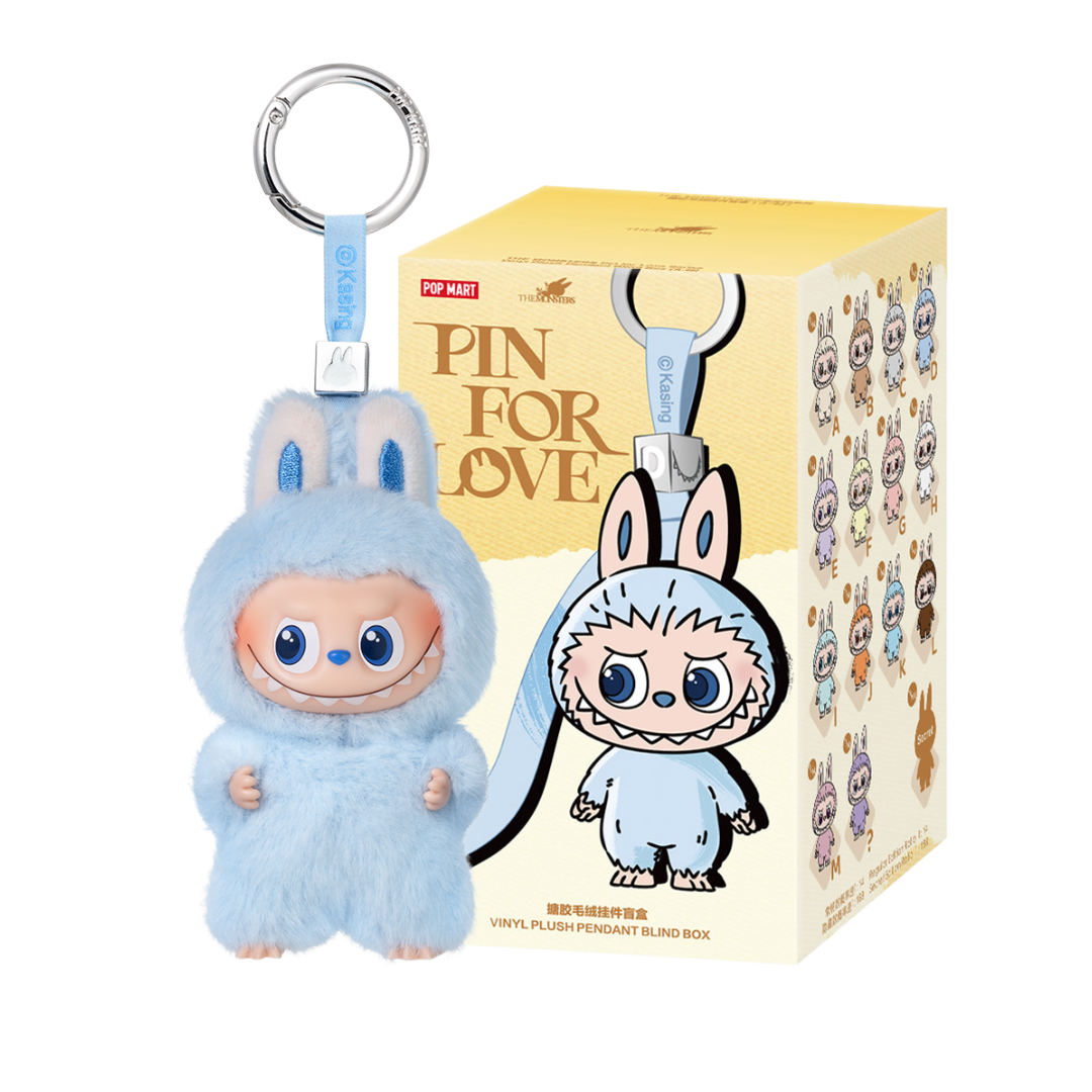 THE MONSTERS Pin for Love Series-Vinyl Plush Pendant Blind Box (A-M)