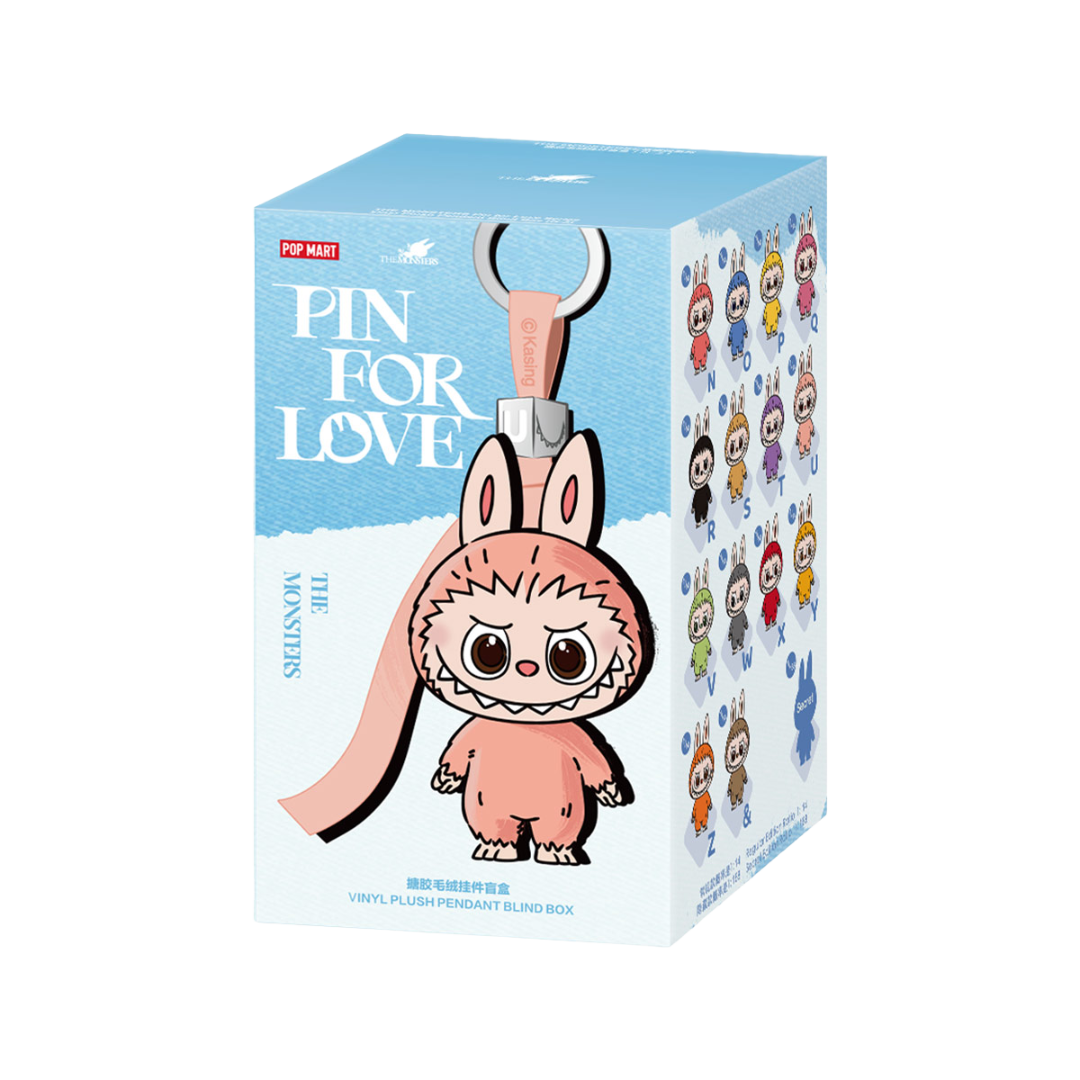 THE MONSTERS Pin for Love Series-Vinyl Plush Pendant Blind Box (N-Z)