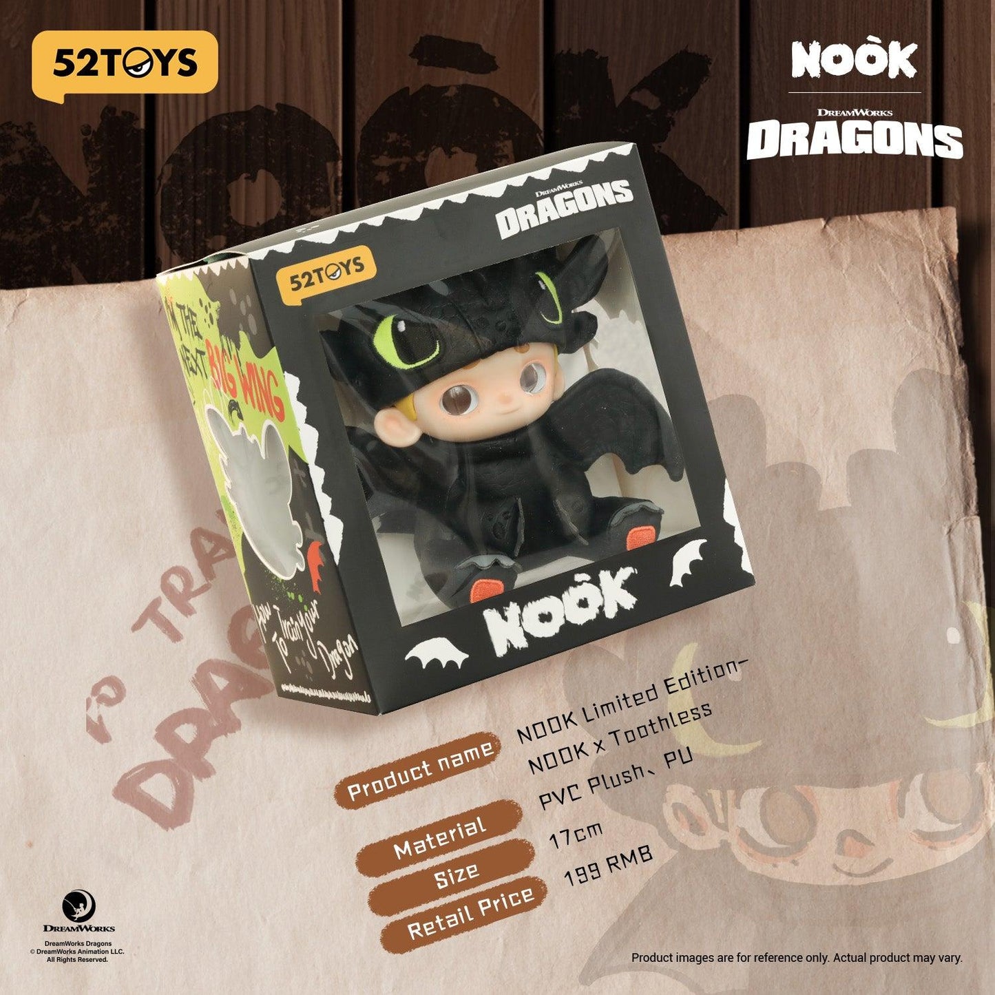 52TOYS NOOK & TOOTHLESS Limited Edition Plush Toy
