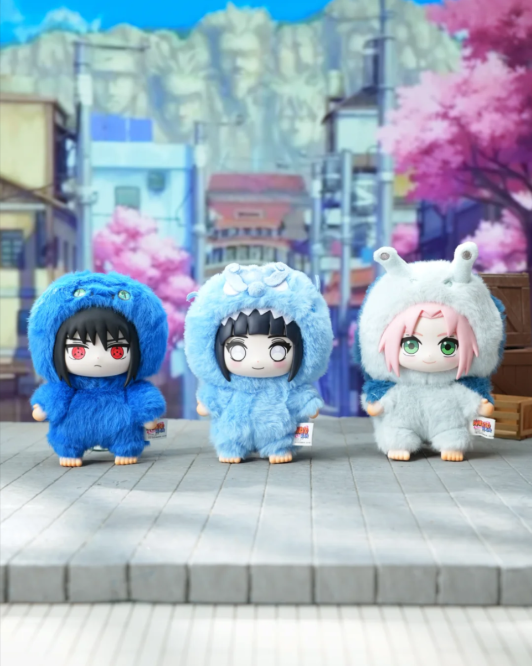 EAKI x TOP TOY Naruto Shippuden Cute Beast Party Plush Keychains