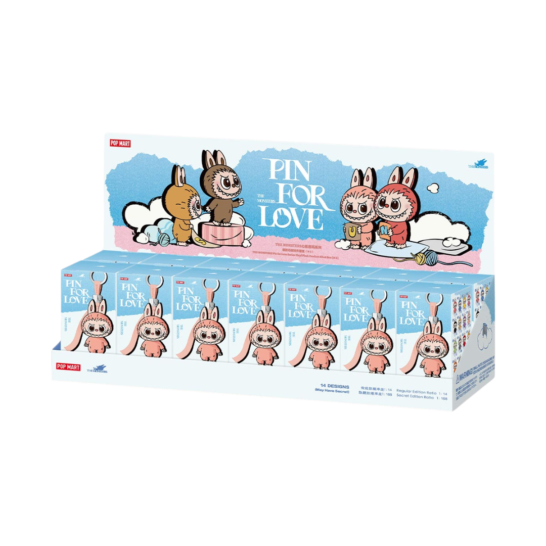 THE MONSTERS Pin for Love Series-Vinyl Plush Pendant Blind Box (N-Z)