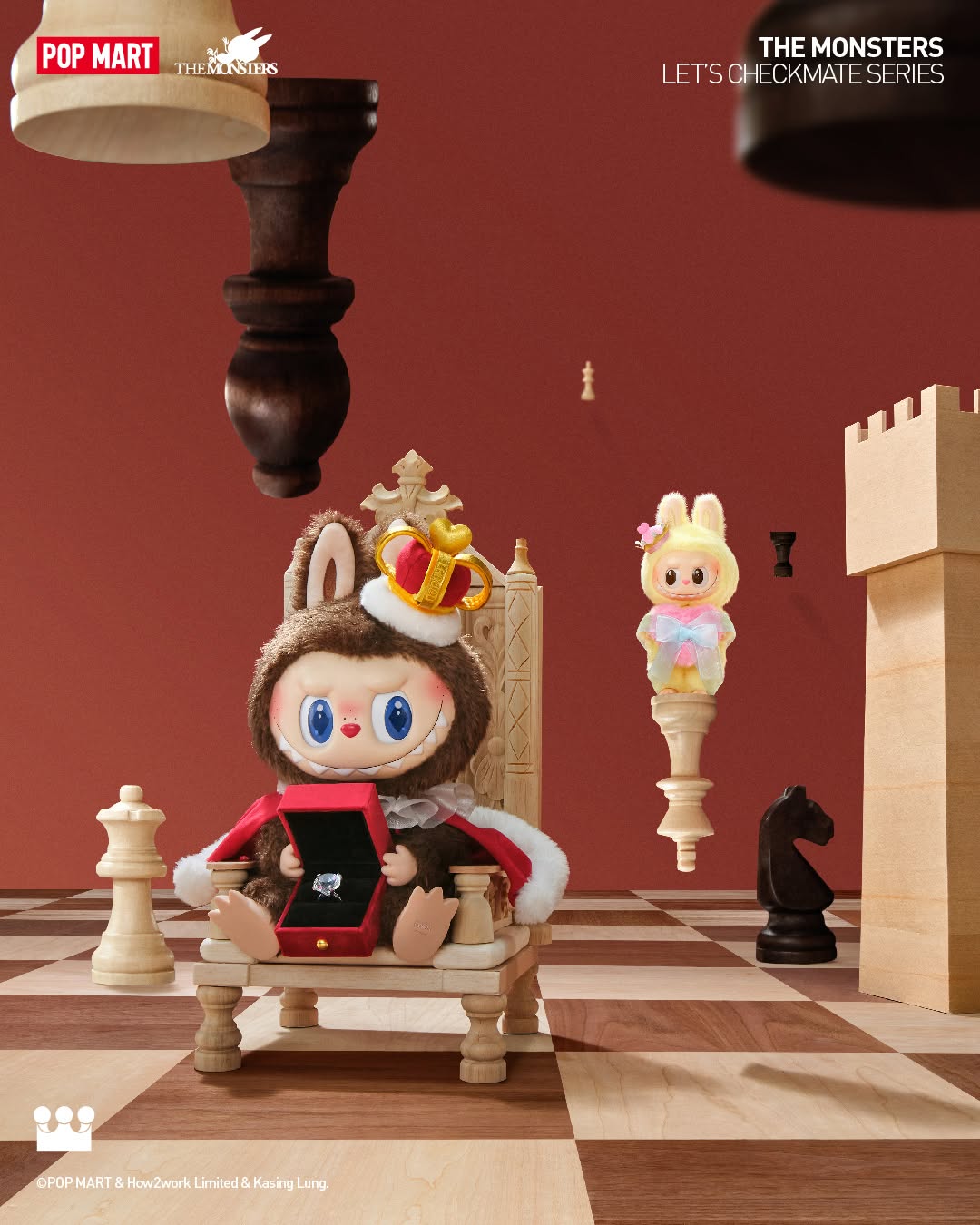 LABUBU THE MONSTERS Let's Checkmate Vinyl Plush
