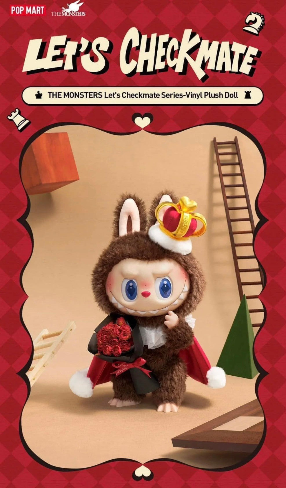 LABUBU THE MONSTERS Let's Checkmate Vinyl Plush