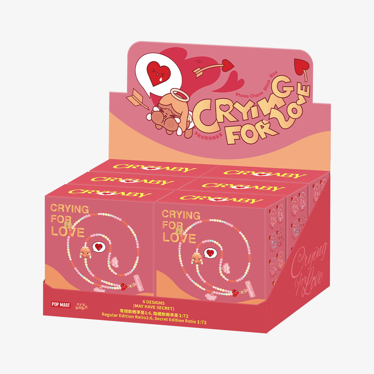 POPMART: CRYBABY Crying For Love Series-Phone Charm Blind Box