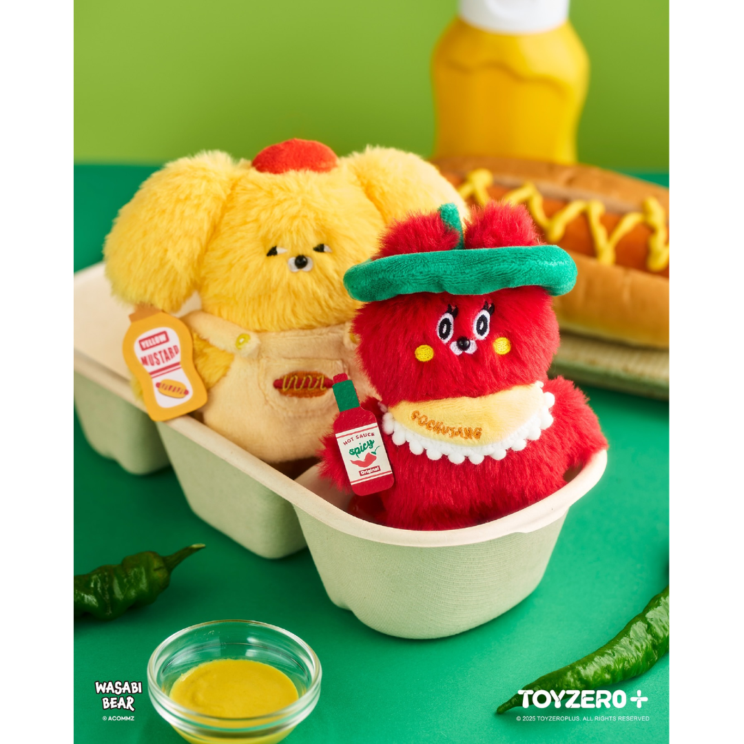 WASABI BEAR Flavor Series Plush Keychain Blind Box