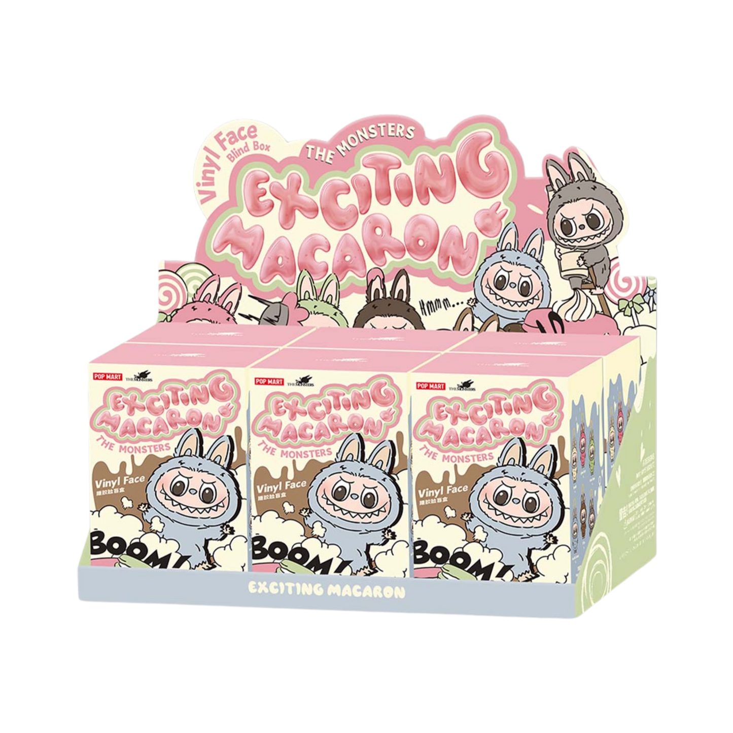 Pop Mart Labubu Exciting Macaron V1 blind box full set packaging