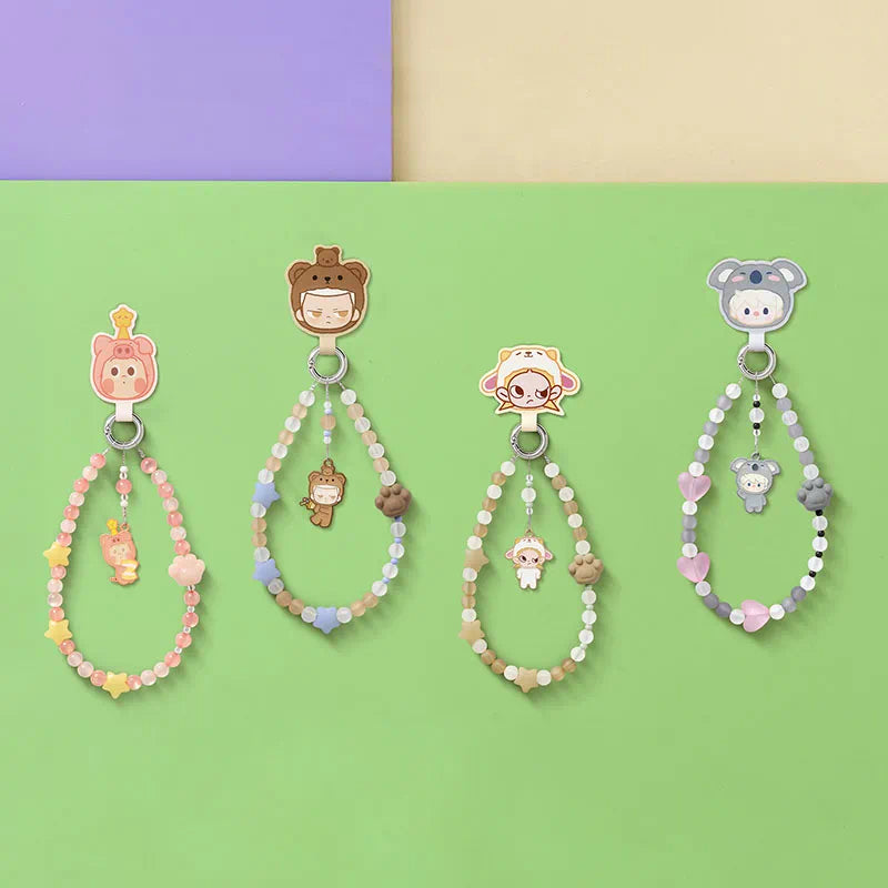 POPMART: POP BEAN Pajamas Party mobile phone chain