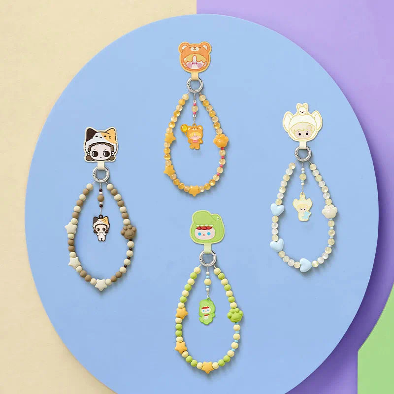 POPMART: POP BEAN Pajamas Party mobile phone chain