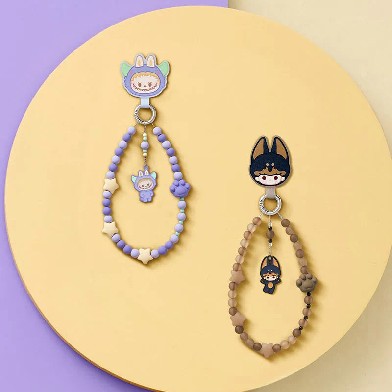 POPMART: POP BEAN Pajamas Party mobile phone chain