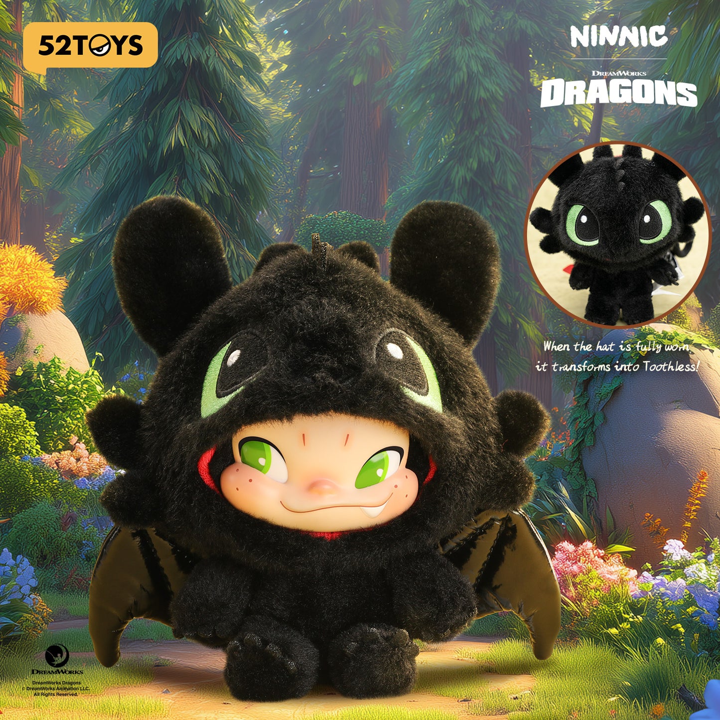 52TOYS NINNIC & TOOTHLESS Limited Edition Plush Toy