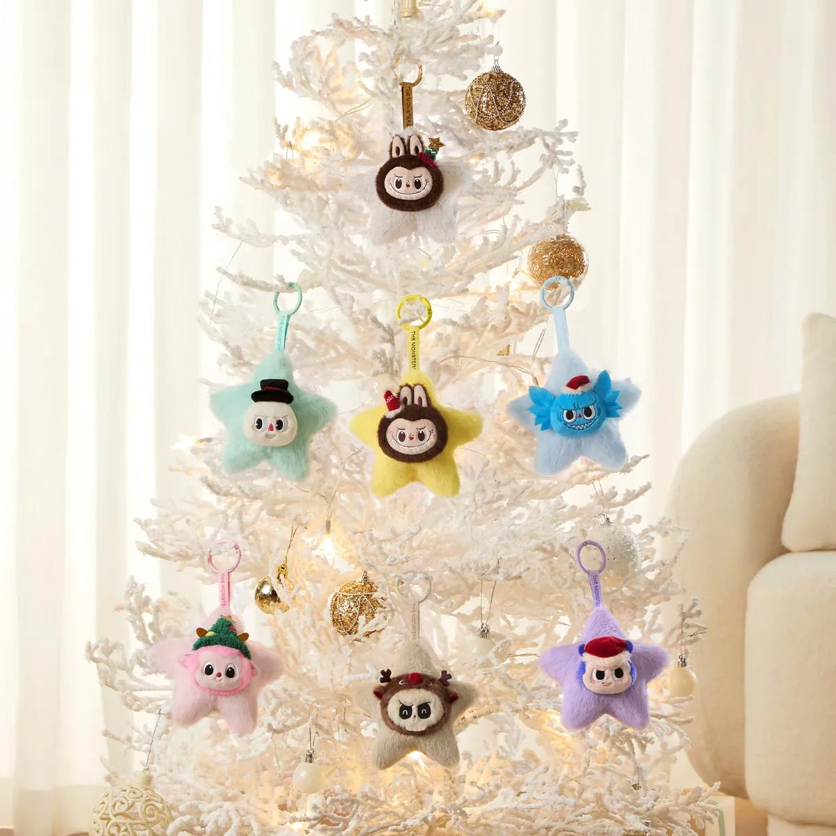 THE MONSTERS Classic Series-Sparkly Plush Pendant Blind Box