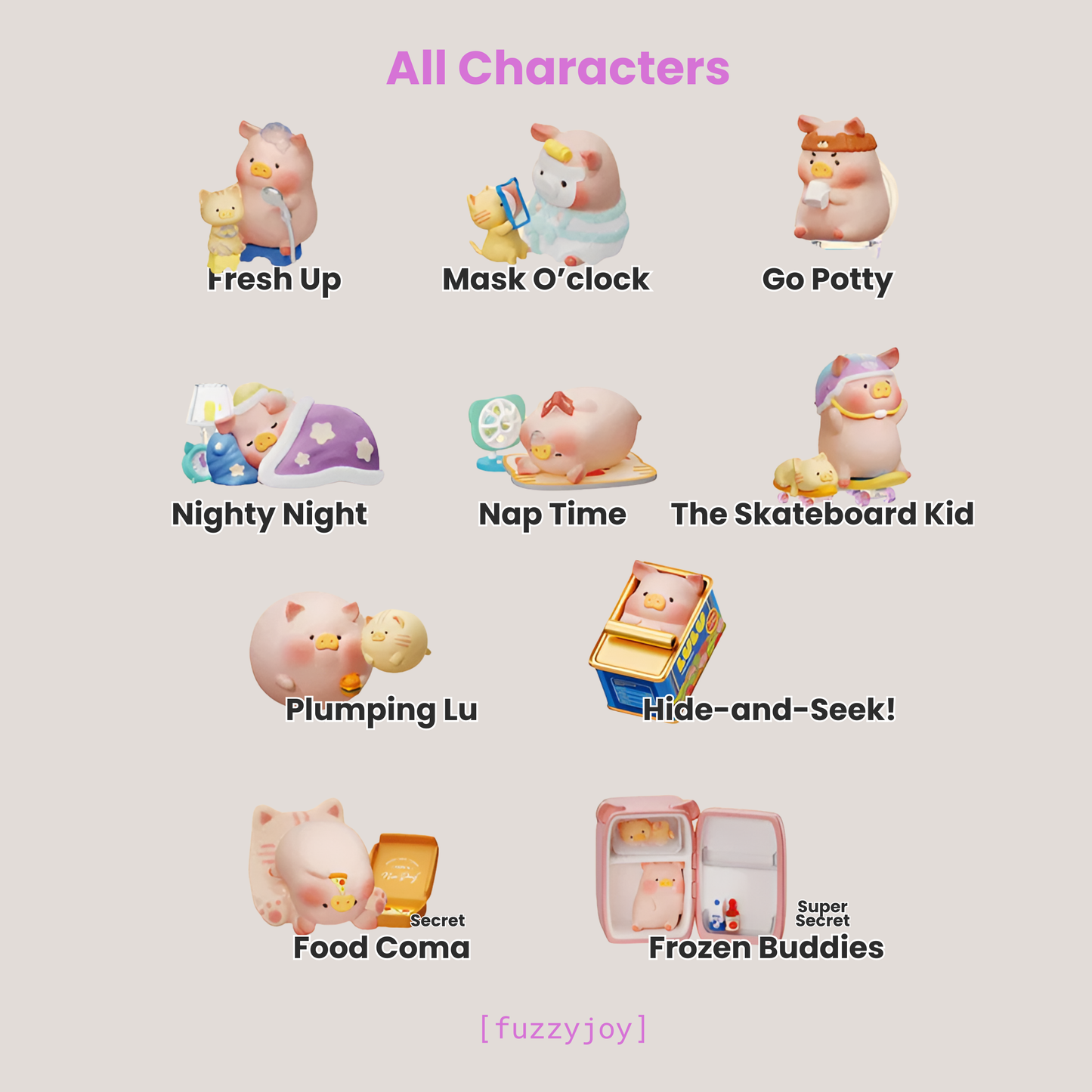 TOYZERO+ LuLu The Piggy Stay With You Series Blind Box