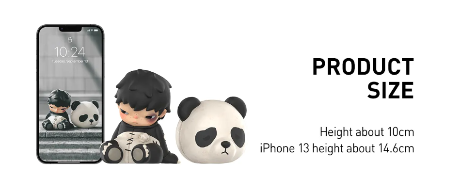 POP MART Hirono Doll Panda Figure