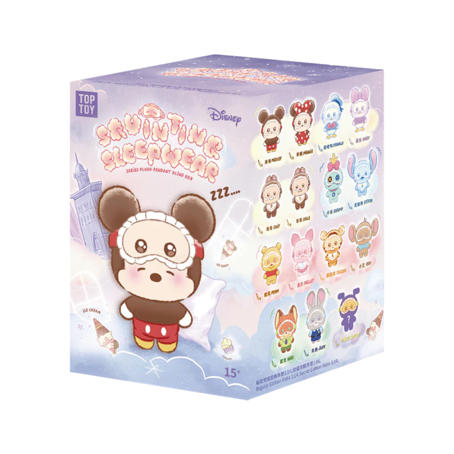 TOPTOY Disney Squinting Sleepwear Series Plush Pendant Blind Box