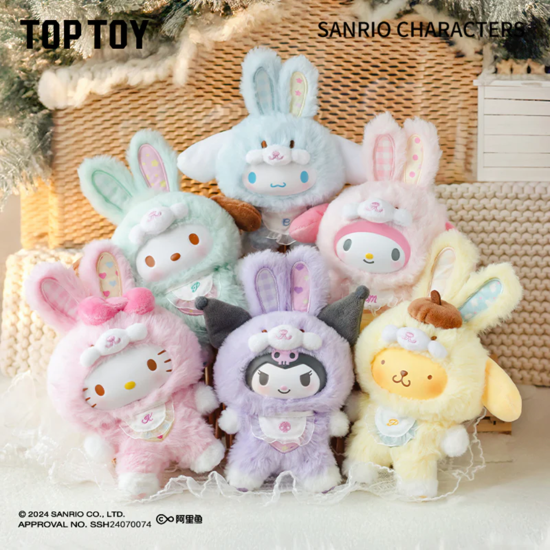 SANRIO CHARACTERS Elf Bunny Baby Vinyl Plush Keychains Blind Box