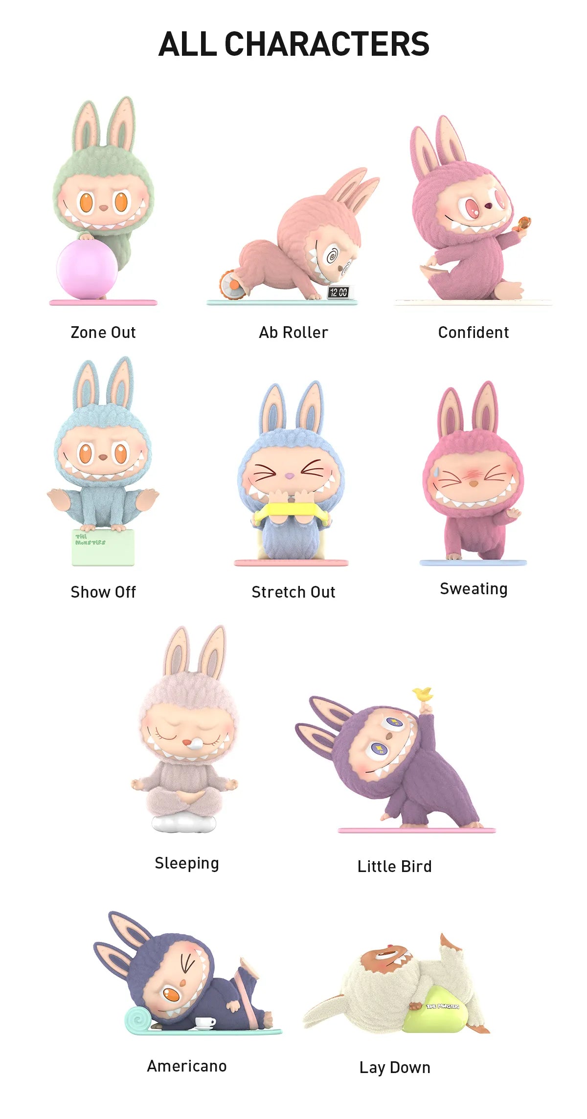 [PREORDER] The Monsters Lazy Yoga Blind Box