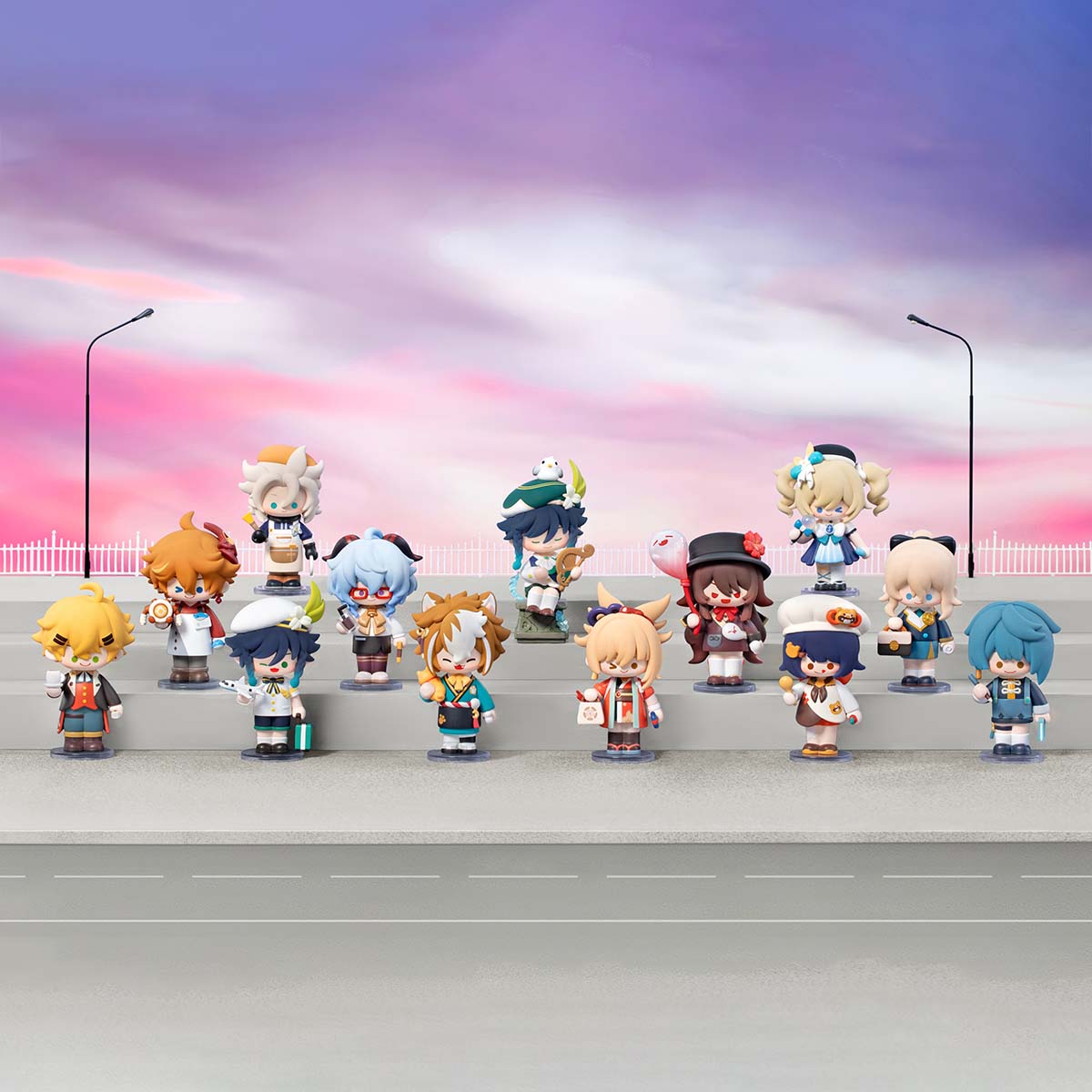 POP MART: Genshin Impact Dress-Up Dreams Themed Chibi Series Figures