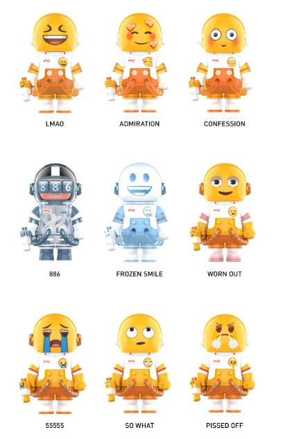 POPMART MEGA SPACE MOLLY 100% × emoji™ Blind Box