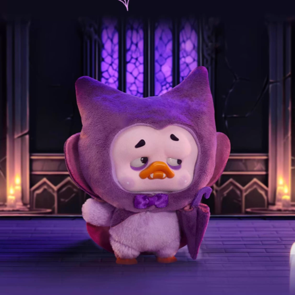 1983 UPSET DUCK Colorful Player Duck Plush Keychain Blind box