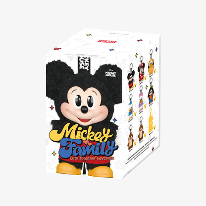 POPMART Mickey Family Cute Together Keychain Blind Box