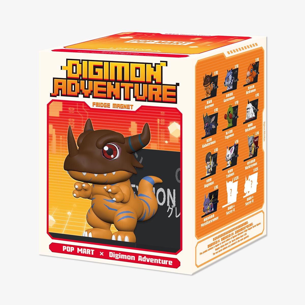 POPMART Digimon Adventure Fridge Magnet Series Figures